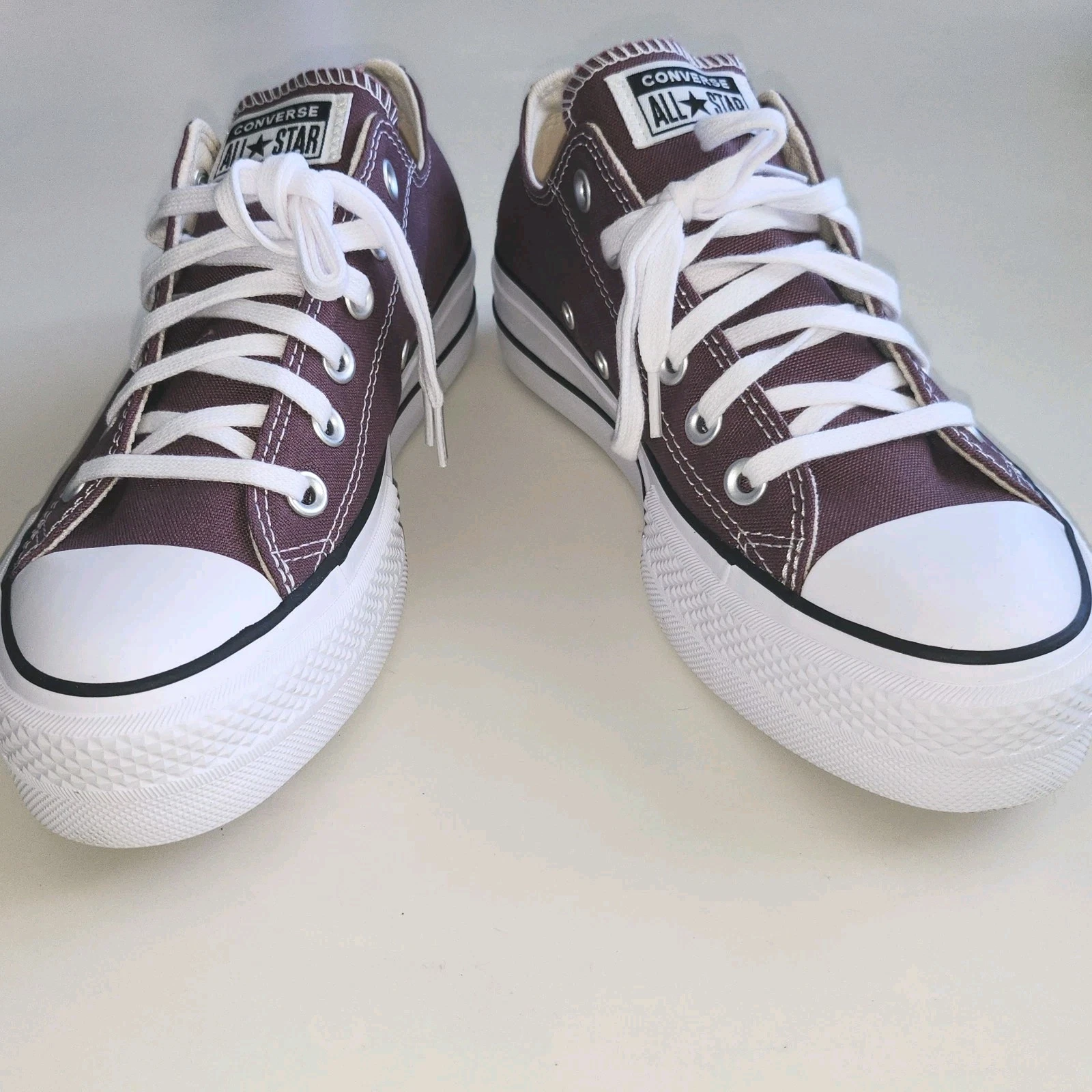Scarpe sneakers CONVERSE unisex All Star bue basse marrone uomo 6 donna 8 nuove con scatola