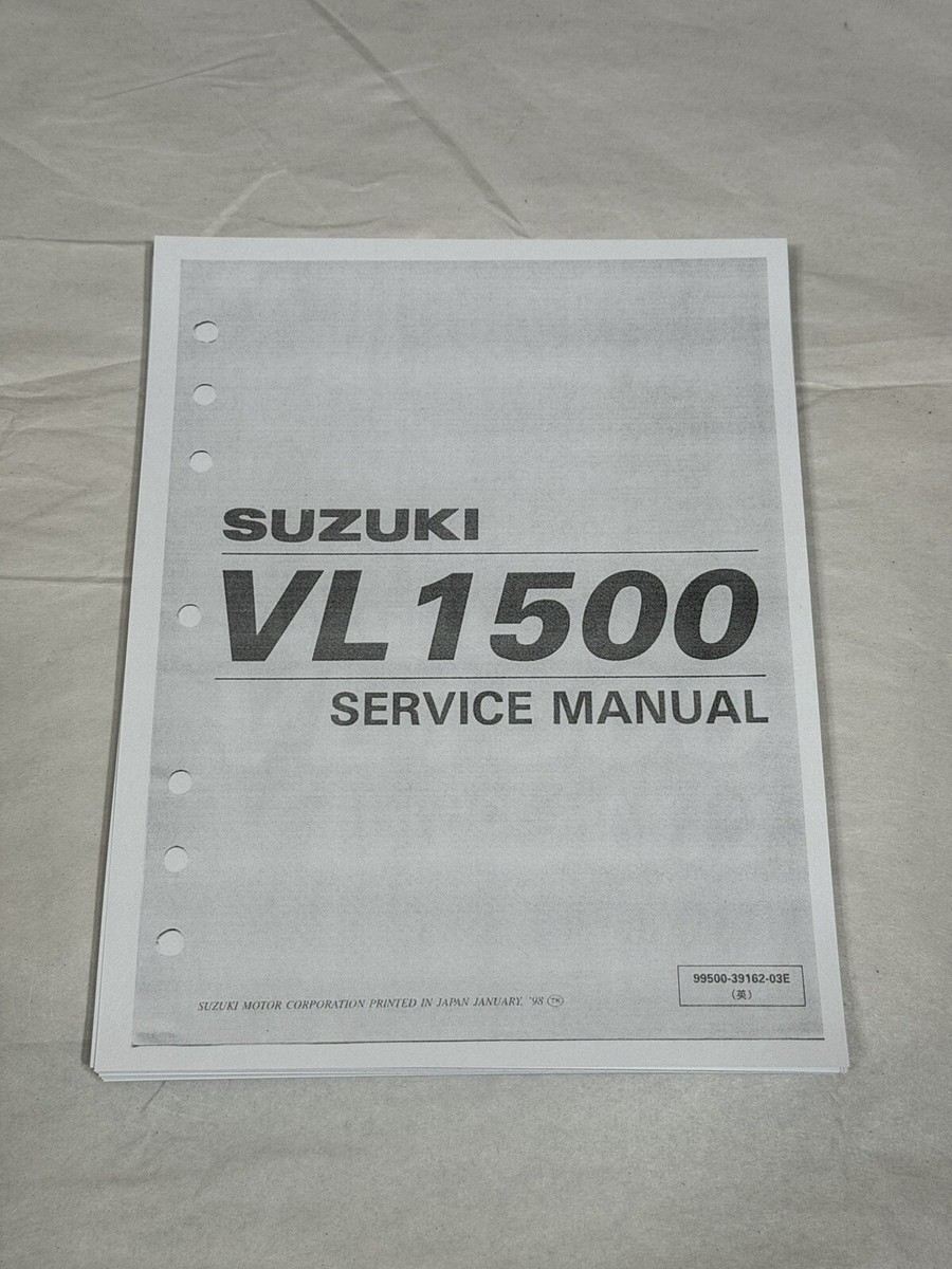 Printed Service Shop Repair Manual 1998-2000 Suzuki VL1500 LC