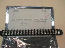 Jones used 20-position Terminal Block w/4 missing Screws
