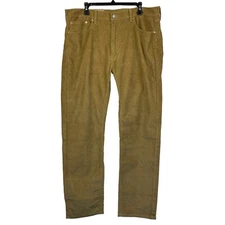 NEW Levis 505 Regular Fit Stretch 38x32 Cotton Polyester Corduroys Tan Zip Cords