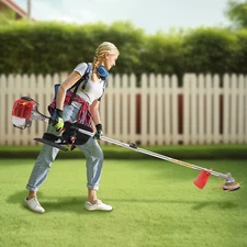 26 cc Weed Wacker Gas Powered String Trimmer/Edger Brush Cutter Lawn Mower 650W