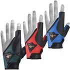 Archery bow glove 100% leather left hand for right hand archers green blue red