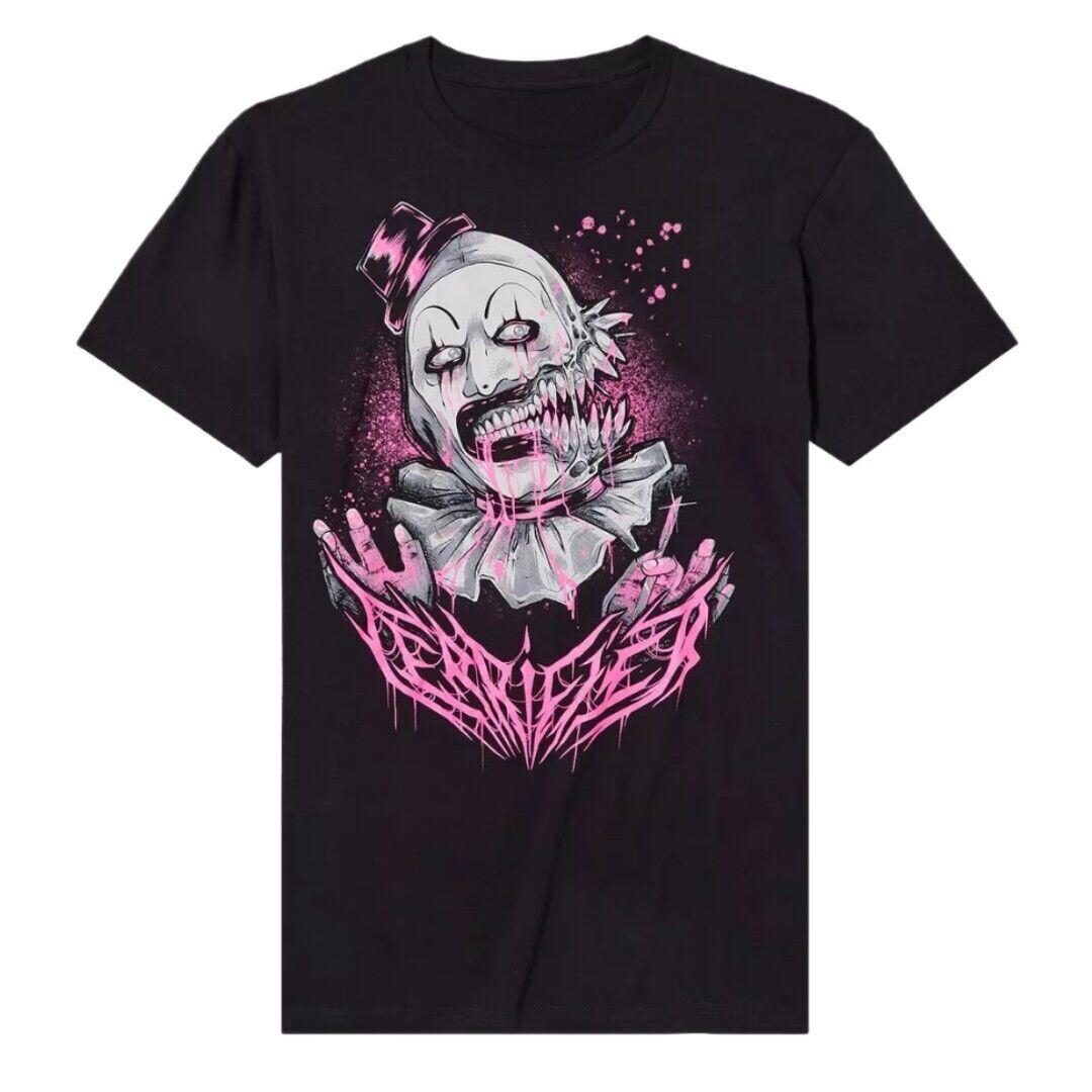 Terrifier 2 Art The Clown Pink Drips T-shirt P659260