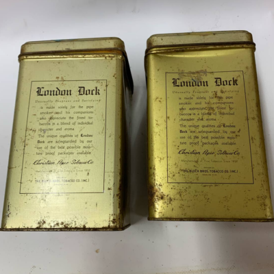 London Dock Smoking Tobacco Tin 1 lb. Metal Can A Kentucky Club 1941  Product