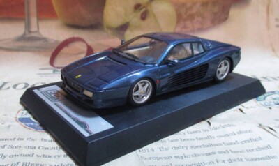 1/43 Ferrari 512TR Metallic Blue Diecast Model Car ≠MR 1992 Free