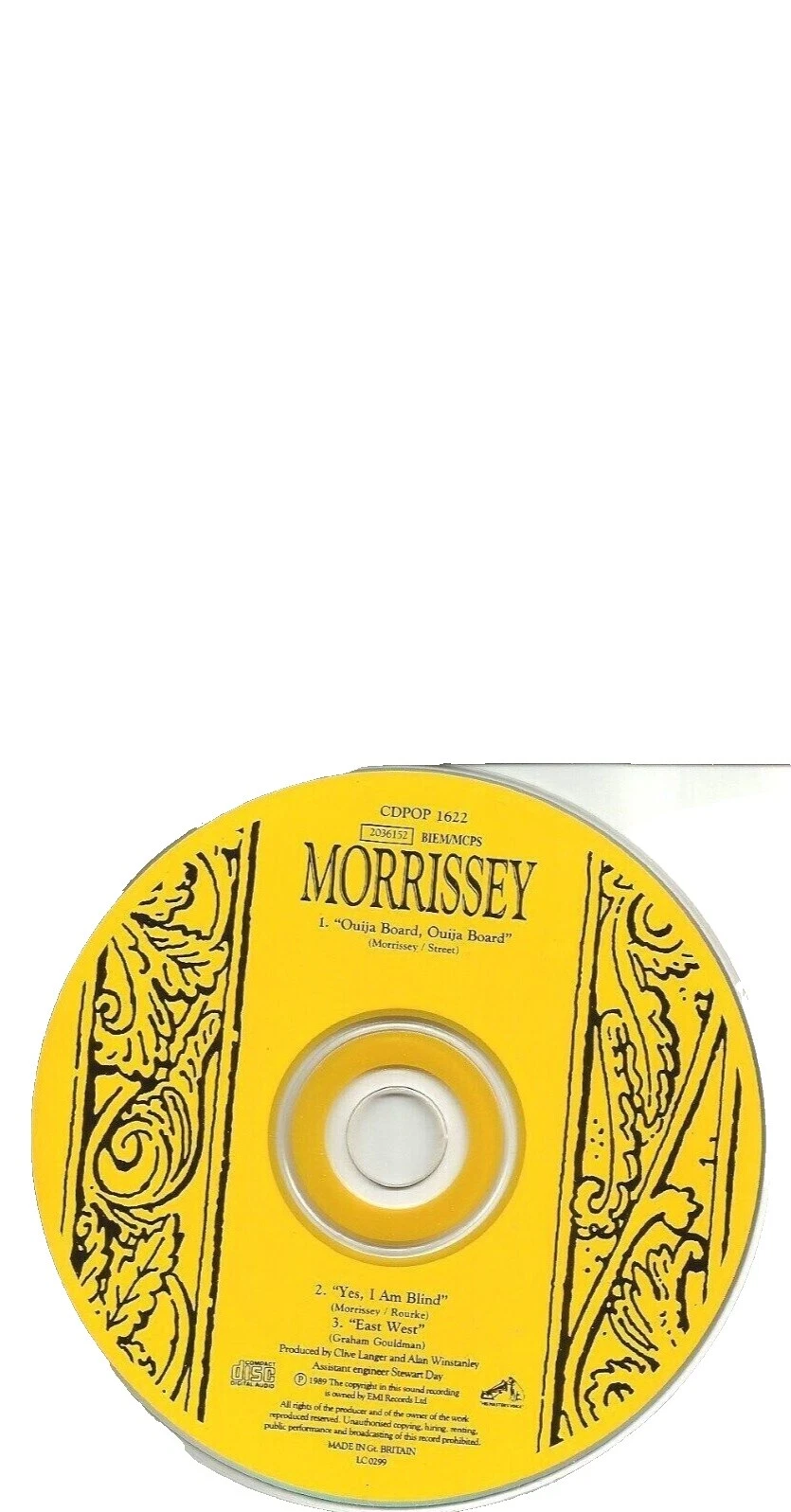 Morrissey сингл музыкальные компакт-диски