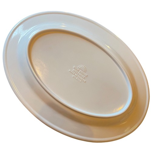 Sunshine Melamine Serving Platter Floral Pink Gold Trim Oval Plate Taiwan 10"x7" - Picture 6 of 7