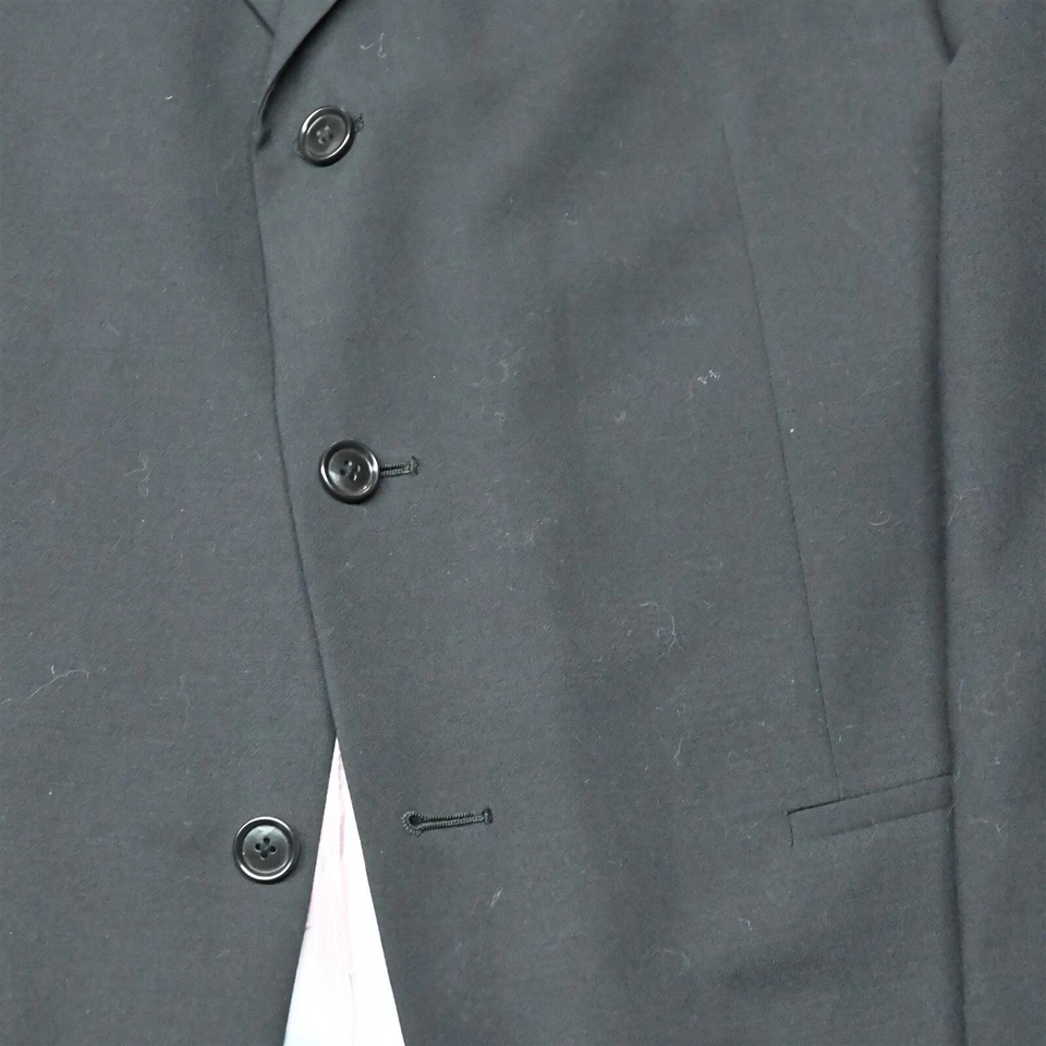 Blazer Traje Chaqueta Abrigo Deportivo Wilke Rodriguez 42R Negro Lana Elástica Para Hombre Foto 3 de 4