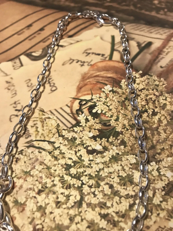 Silpada N57331 Dive Right In Chain Necklace in Sterling Silvr 17" Italy made New - Image 2 of 4