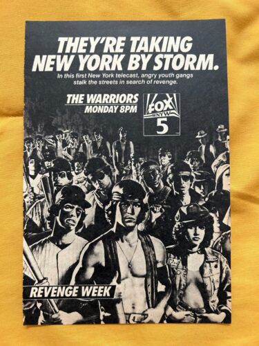 THE WARRIORS * Michael Beck * STREET GANGS * James Remar TV GUIDE ad / clipping - Picture 1 of 1
