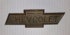 1937 - 1938 Chevrolet Truck Hood Bowtie Emblem Vintage Original Good Condition 1937 - 1938 Chevrolet Truck Hood Bowtie Emblem Vintage Original Good Condition
