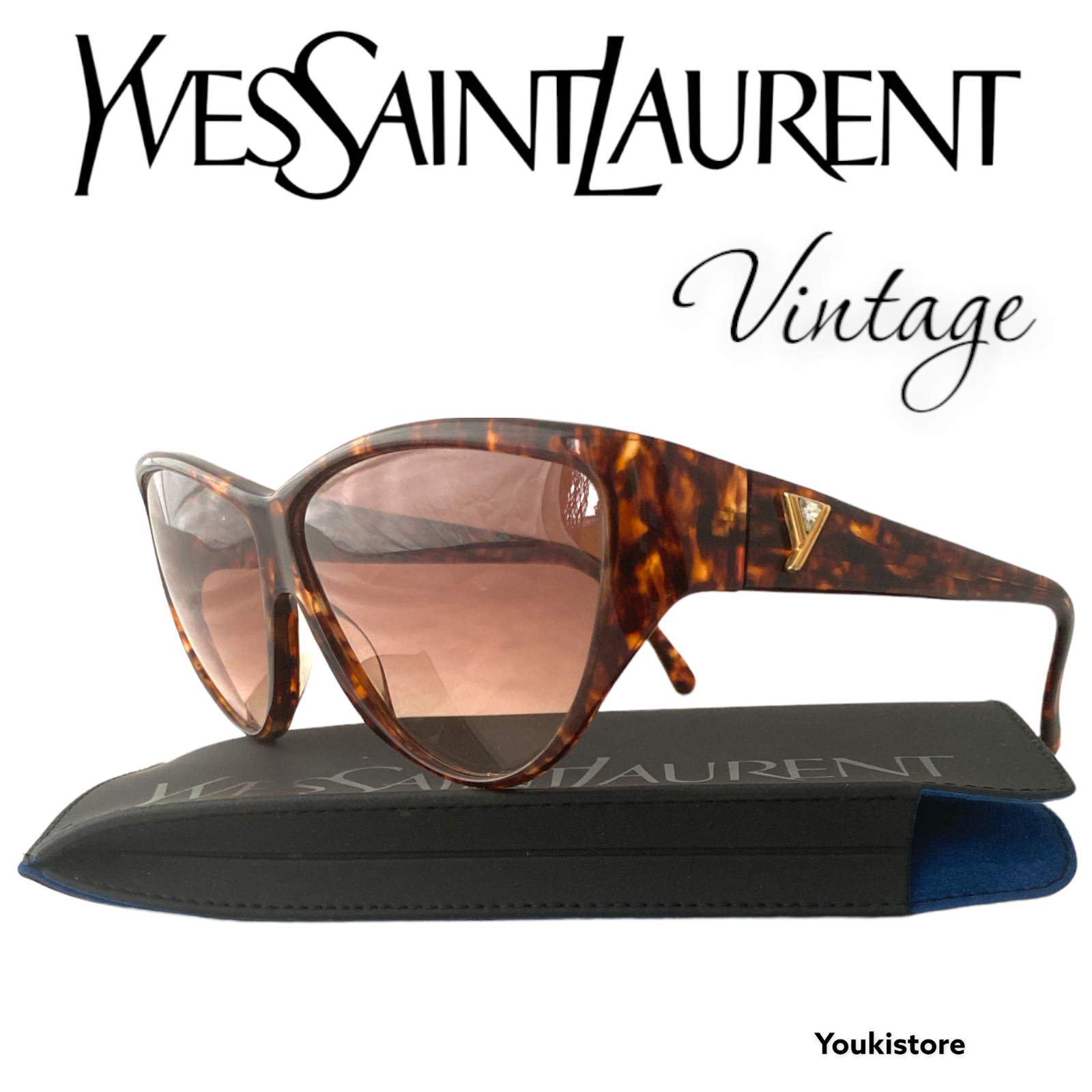 YVES SAINT LAURENT PARIS occhiali da sole 8910 P127 RARE VINTAGE 80s France