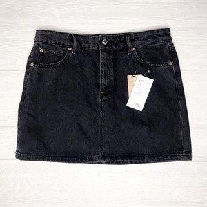 Mango Authentic Denim Mini Skirt in Black US Size M/ EU Size L | eBay