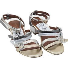 Kurt Geiger Silver Mini Piera Strappy Sandals Girls Size 2