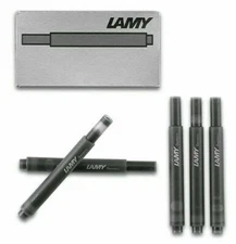 LAMY BLACK INK CARTRIDGE REFILL - 5 Pack (LT10BK) T10 PEN REFILL MSRP $9.99