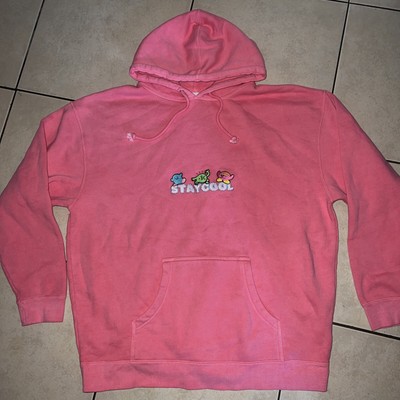 Stay Cool Stitched Pink Women Pullover Hooded Hoodie Size XL | eBay
