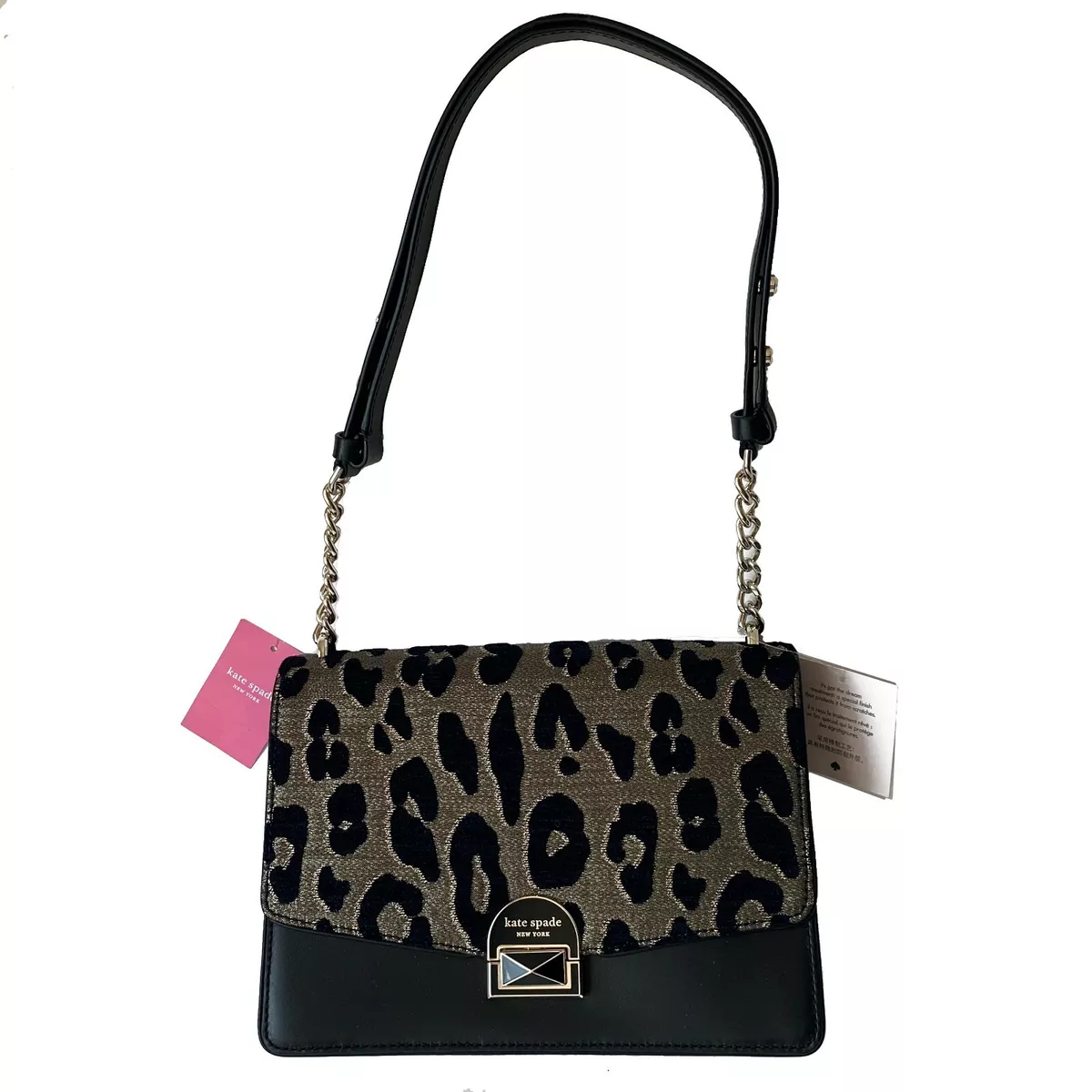 Kate Spade Bag Neve Ocelot Medium Convertible Shoulder Crossbody