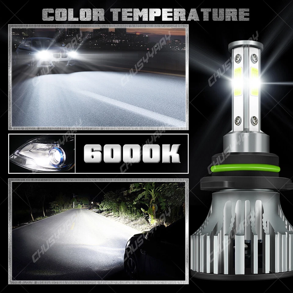 For Freightliner Coronado 2003-2018 - Front LED Headlight + Fog Light Bulbs Kit - Image 4 of 4