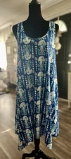 Lilly Pulitzer Melle Dress Indigo Get in Line Blue Navy White S