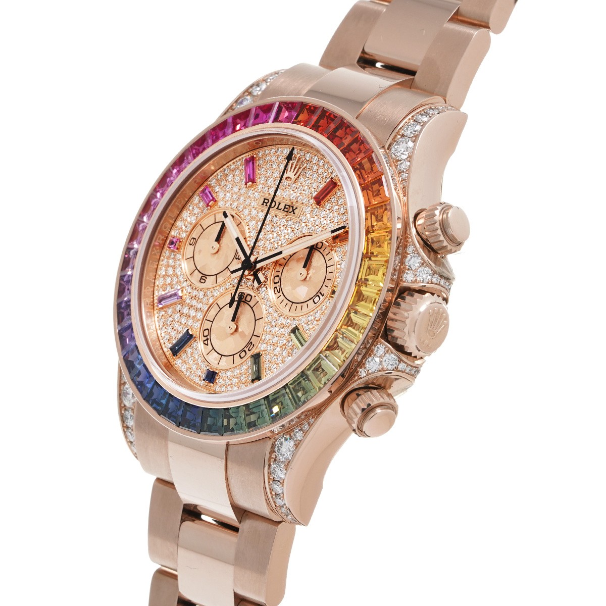 ROLEX Cosmograph Daytona Rainbow 116595RBOW Pave diamonds/Pink Gold Crystal/... image 2