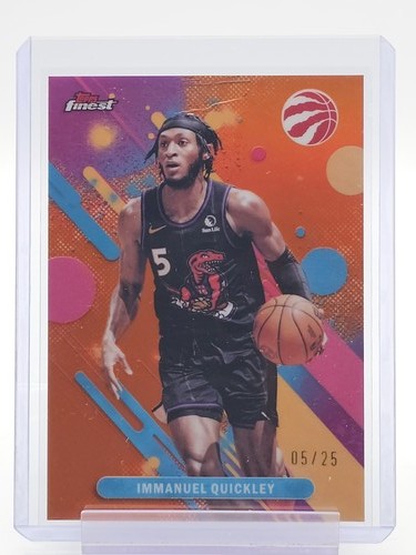IMMANUEL QUICKLEY 2025-26 TOPPS FINEST ORANGE #32 /25 RAPTORS Q1527