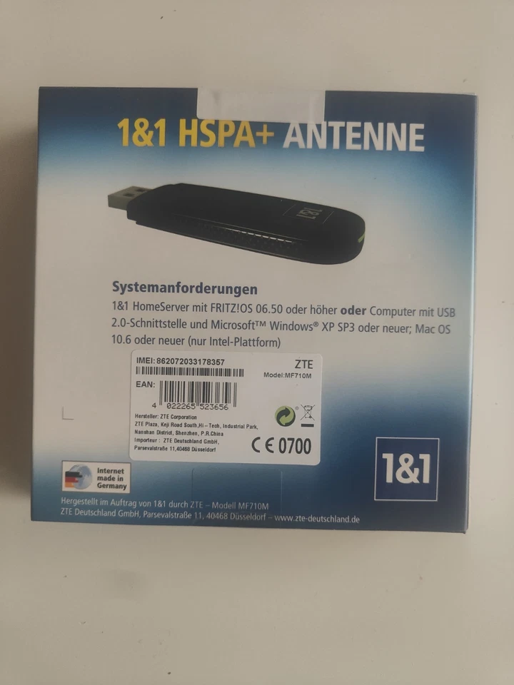ZTE Surfstick HSPA+ 1&1 Edition MF710M | 21,6 MBit/s UMTS/ NEU ungeöffnet - Bild 2 von 2