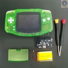 GBA IPS LCD Backlight Kit Drop in 1800mAh batteries with shell GameBoy Advance