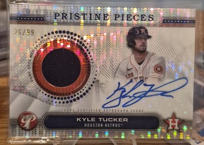 Topps 2024 Pristine Pieces Pulsar /99 #PPAR-KT Kyle Tucker Auto Relic