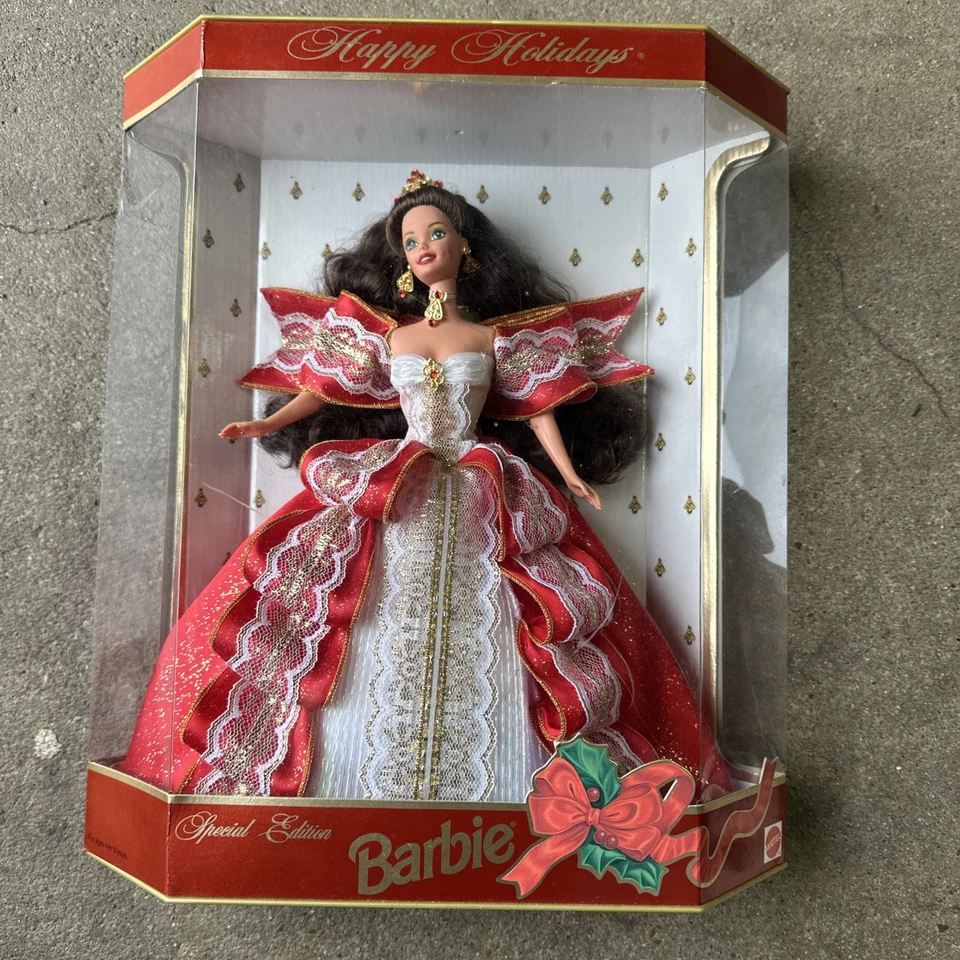 Barbie 17832 1997 raro error de impresión vacaciones edición especial caja dañada en caja original Foto 2 de 3