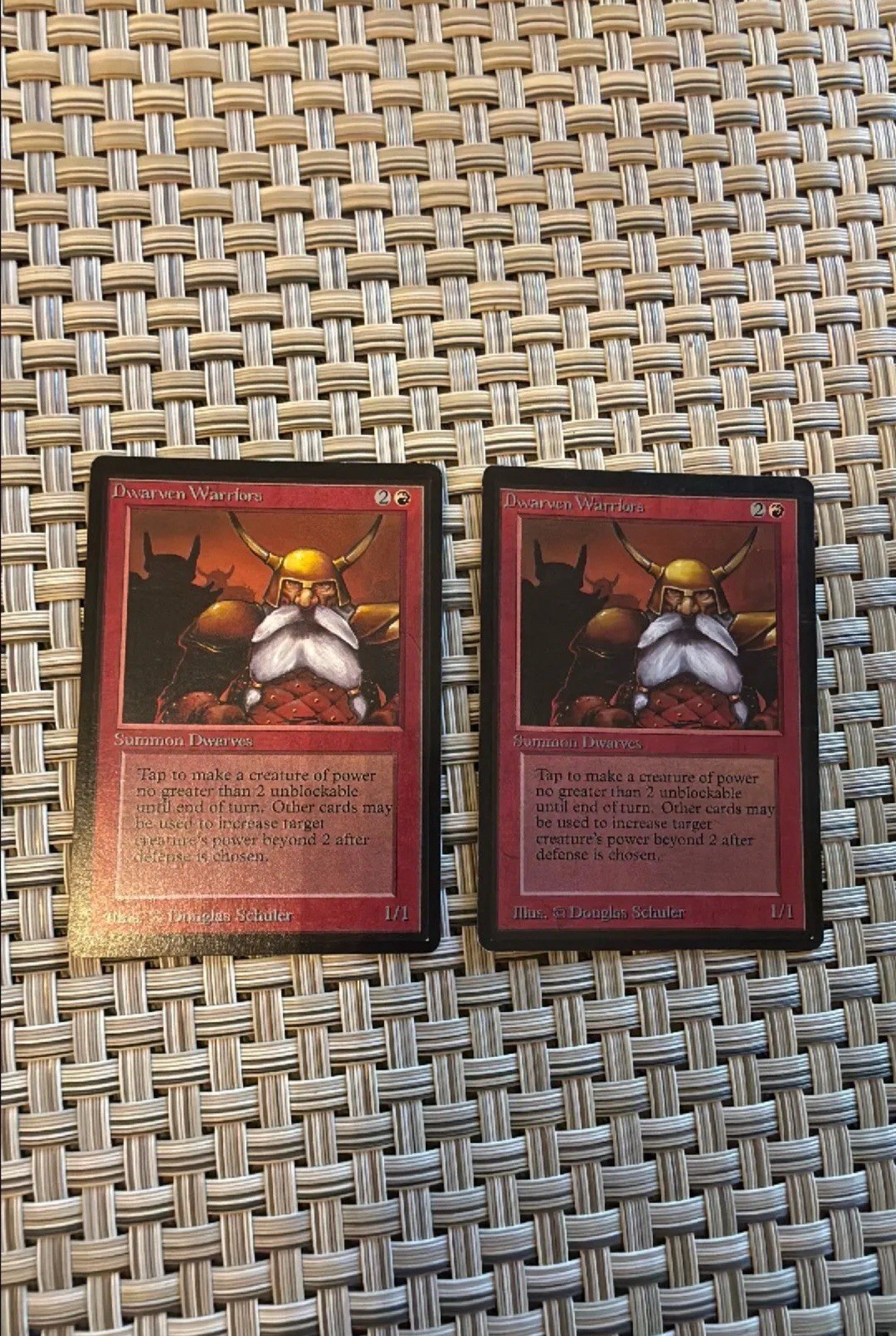 Dwarven Warriors Beta Edition MTG