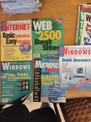 LOT OF 5 VINTAGE PC NOVICE GUIDE TO WINDOWS EXPLORER INTERNET WEB