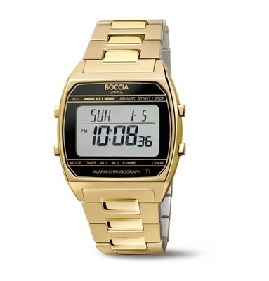 Boccia Uhr 3738-10.Digitaluhr.Neue Uhr+Etikett.2 Jahre Garantie ab Kaufdatum