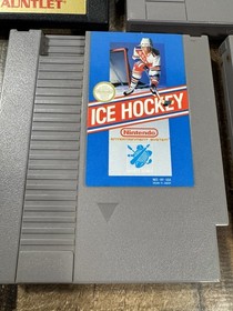 NES Lot of 5 Games: Gauntlet, Defender Crown, Ice Hockey, Top Player Tennis ....