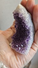 Amethyst Cluster crystal crust purple Sleep Calm 7.8cm 91g rough geode