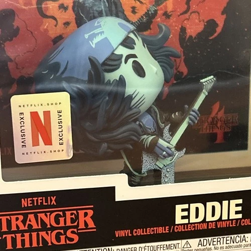 Funko Pop! Comic Book Cover with Case: Stranger Things - Eddie 1505 Netflix