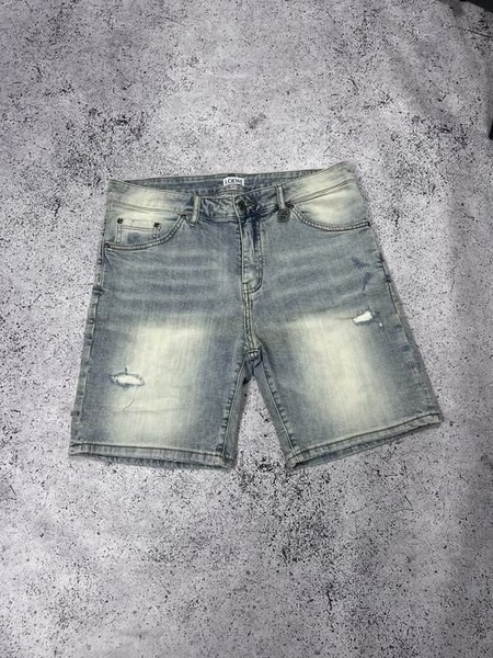 Men Loewe Shorts Navy Denim 32