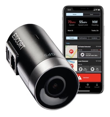 NIB ESCORT Radar M2 Radar-Mounted Smart Dash Cam 1080P Full HD Video