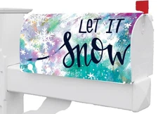 Winter Let It Snow Magnetic Mailbox Cover Only