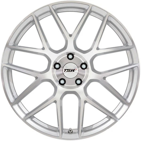 TSW TW002 Lasarthe 18x10.5 5x4.5" +25mm Silver Wheel Rim 18" Inch - Изображение 3 из 4