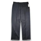 $168 Brooks Brothers 1818 Madison Mens Dark Grey 35x30 Wool Flat Front Pants NWT