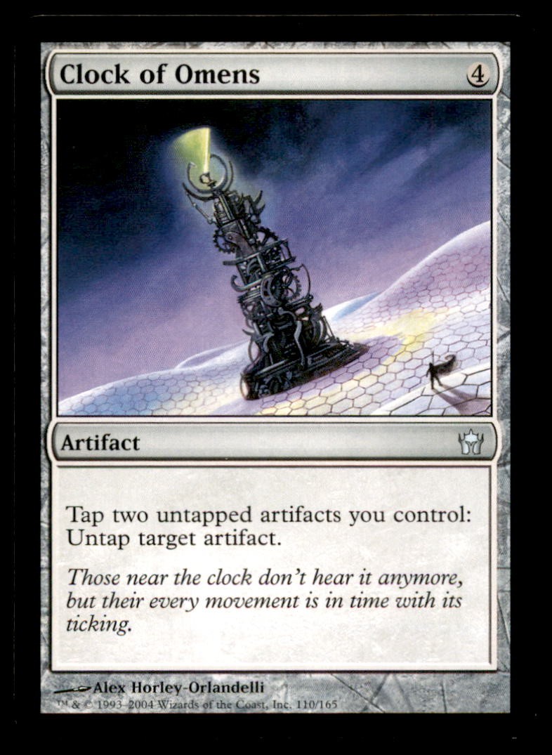 MTG Clock of Omens LP Light Play Fifth Dawn [2010]