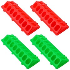 4 Pcs Plastic Flip Top Poultry Feeder Small Plastic Chicken Feeder for Pigeon