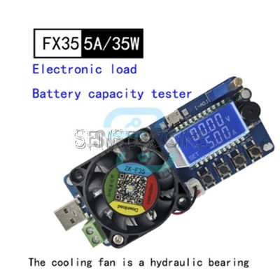 FX35 5A 35W USB Power Battery Tester Digital Electronic Load Adjustable Resistor