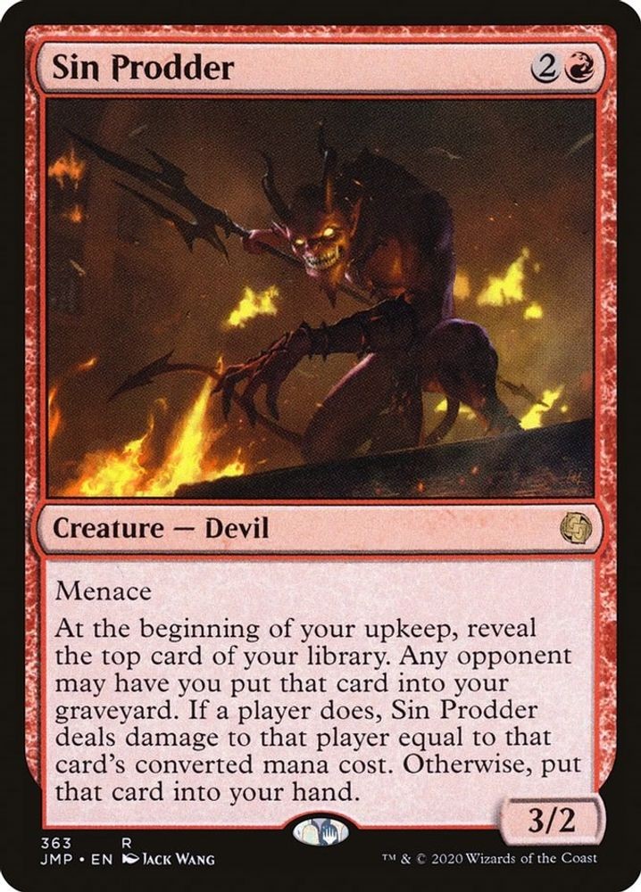 2020 Magic: The Gathering: Jumpstart - Sin Prodder (#363, R, Lightly Played)