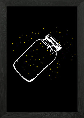 Glas Photonen Leckereien gerahmtes Wandbild Poster Leinwanddruck Bild