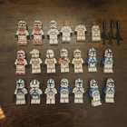 Lego Starwars Assorted 212th, 501st, Coruscant Guard Lot Of 20 With Accessories