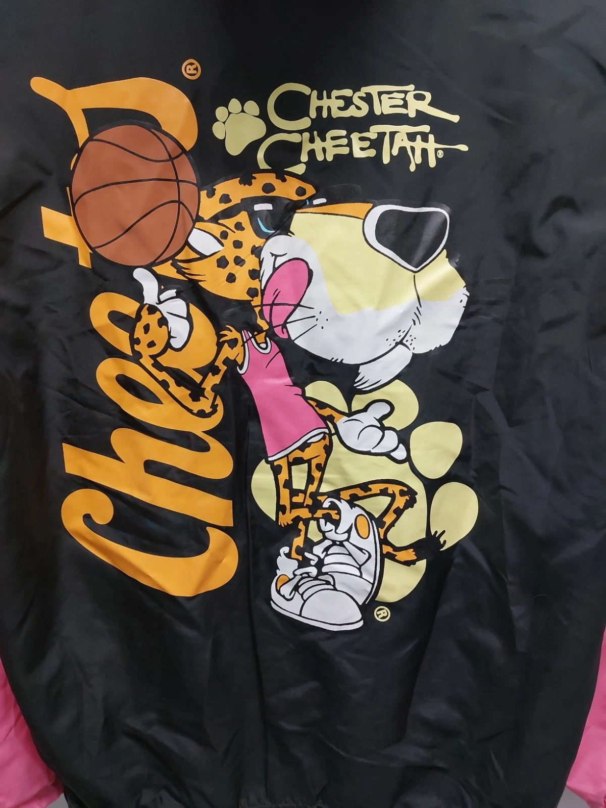Cheetos Chester Cheetah Colorblock Half-Zip Windbreaker Jacket Size Medium image 8
