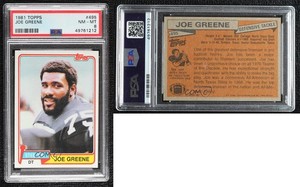 1981 Topps Joe Greene #495 PSA 8 HOF