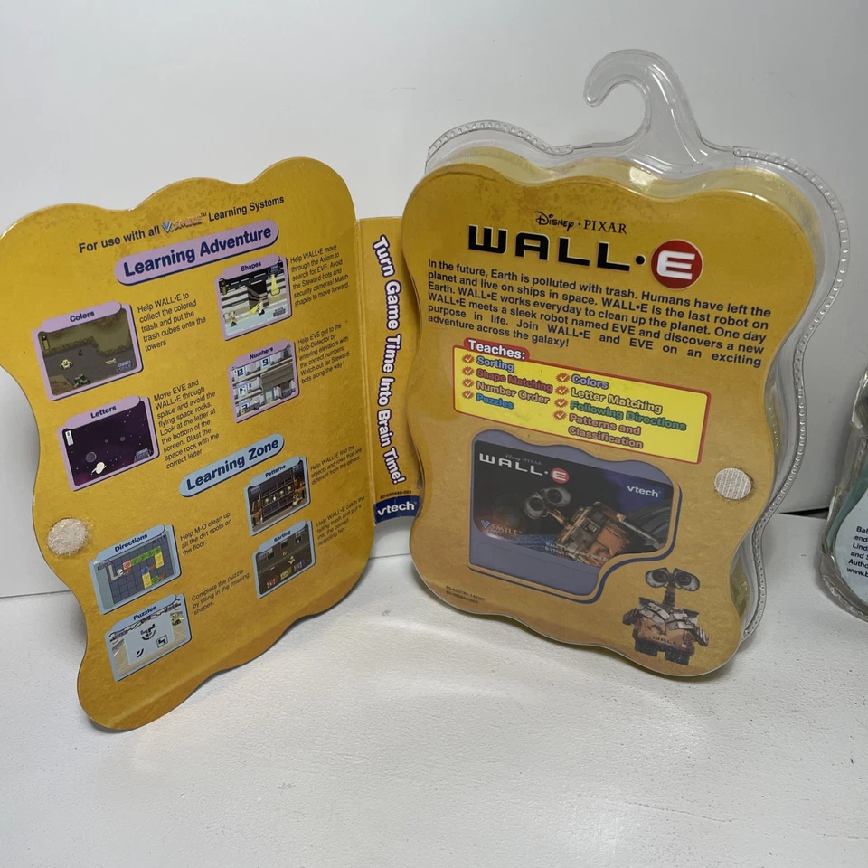 V.Smile Wall-E & Teletubbies Cartridges (Vtech V.Smile, 2008) New Sealed! - Image 3 of 4