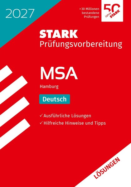 Stark LöSungen Zu Deutsch - MSA 2027 Hamburg - PrüFungsvorbereitung | Buch-image